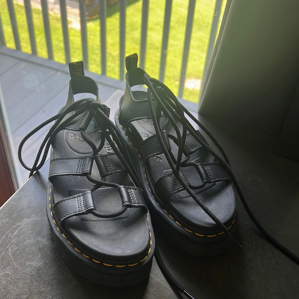 Black Dr Marten Sandals!!! Barely used!